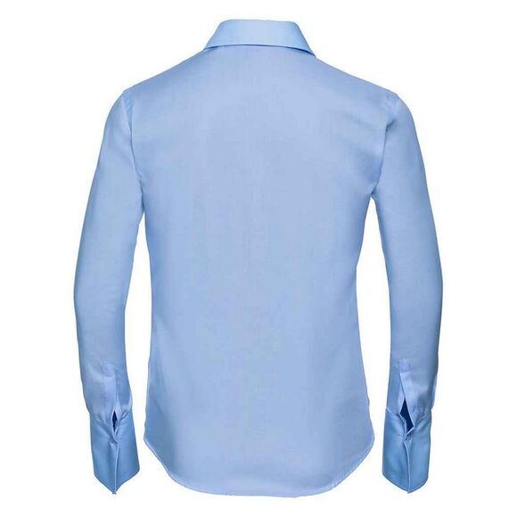 Russell Collection Womens/Ladies Ultimate Non-Iron Long-Sleeved Shirt / Bright S - Picture 2 of 3